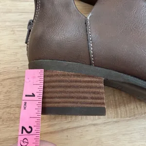 New With Box BOC Lucy‎ Zip-Up ankle Bootie Heeled shoes sz 7 Brown Casual thumbnail 11