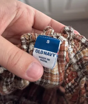 Old Navy Plaid Autumn Blouse thumbnail 3