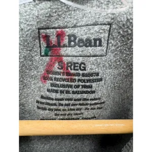 LL Bean Women's Gray Fleece Full Zip Jacket Pocket Size‎ Small Regular thumbnail 4