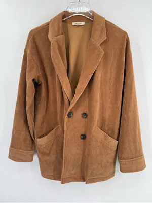 Madewell Women's‎ Knit Corduroy Redford Cotton Button Blazer Size small thumbnail 2