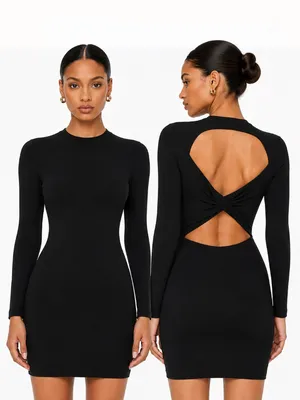 Alice & Olivia - Estelle Twist Detail‎ Body-con Dress. thumbnail 2