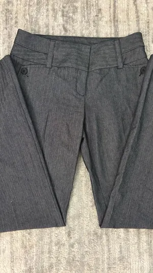 Vintage Bebe Low Rise Grey Pinstripe Office Pants thumbnail 2