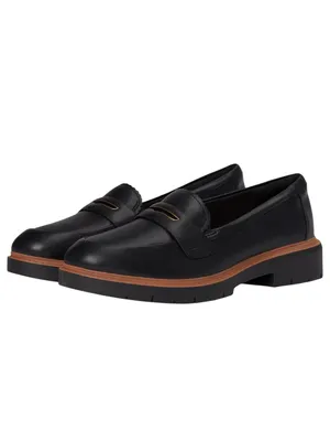 Clarks Westlynn Glow Penny Loafer 26184333 Black Leather 5M thumbnail 11
