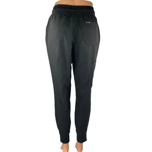 Jaanuu Women's Black Drawstring High Waisted Jogger Medical Scrub Pants Size XS thumbnail 3