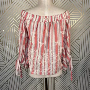 Misa Los Angeles Adeli Off the Shoulder Top‎ Stripe thumbnail 7