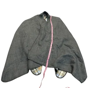 LANDS’ END gray cape thumbnail 2