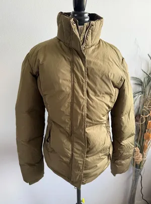 Gersemi Womens Olive Green Quilted Puffer Jacket Corduroy Elbow Patches Size‎ M thumbnail 1