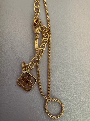 Kendra Scott Rose Gold Long Y Necklace with Geometric Drops thumbnail 4