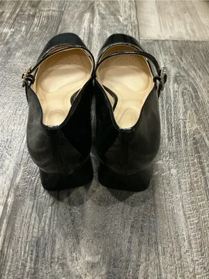 Jessica Simpson Black Patent Mary Jane Pumps with Jeweled Buckle Size 8.5 thumbnail 10