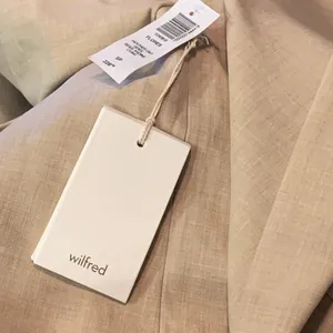New w/tags Aritzia WILFRED Flores Oversized Relaxed Blazer S Heather Oat Beige thumbnail 6
