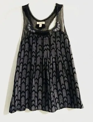 Urban Outfitters Silence & Noise Mesh Beaded Tank thumbnail 1