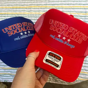 United States social club 4th of July trucker hat thumbnail 3
