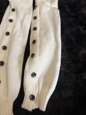 Buttoned Leg Warmers boot socks one size lace edge country warmth country thumbnail 2