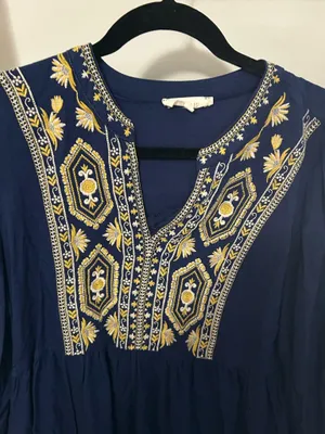 Blue tunic style dress Size M thumbnail 2