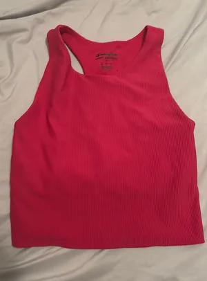 Hot Pink Champion Crop Top S thumbnail 1