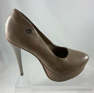Carmen Steffens 6M beige platform patent heels thumbnail 1