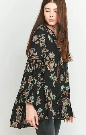FREE PEOPLE Just‎ The Two Of Us Floral Tunic thumbnail 1