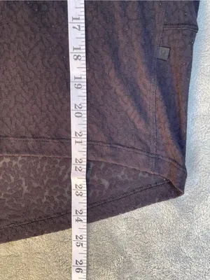 Lululemon Back in Action long g sleeve veil black loungewear activewear gym L thumbnail 8