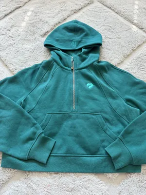 Lululemon Scuba Half-Zip Hoodie M/L Storm Teal Oversized Green thumbnail 1