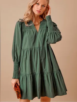 TUCKERNUCK Pomander Place Ceci Dress Size Small in Jaguar Green thumbnail 1