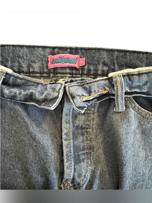 Edikted Roll Down Waist Distressed Baggy Jeans Women’s Size M Y2K thumbnail 7