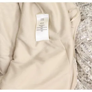 Eliza J Womens Stretch Sequined Faux-Wrap Belted Jumpsuit Matte Gold Brown 6 thumbnail 6