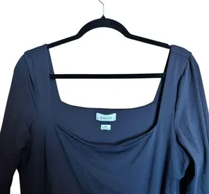 Babaton Aritzia Bodysuit Womens 2XL Black Snap Button Thong One Piece thumbnail 2