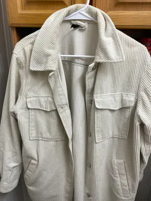Mint Green Corduroy Shacket  thumbnail 2