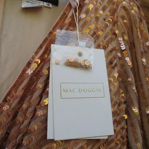 Mac Duggal 5509 SEQUINED WRAP OVER 3/4 SLEEVE GOWN thumbnail 16