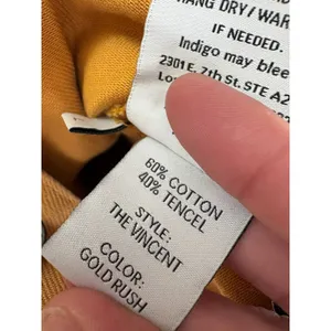 Boyish The Vincent Jumpsuit in Gold Rush Size Large thumbnail 8