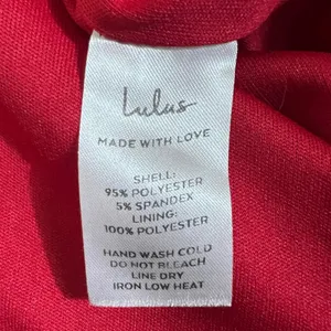 Lulus Crisscross Cutout Solid Midi Bodycon Dress Red Sexy Formal Size M thumbnail 6