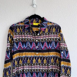 Roller Rabbit Ikat Print Long‎ Sleeve Shirt Dress thumbnail 2