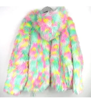 Ugg Clove Faux Fur Jacket lemon lime Aura oversized è thumbnail 4