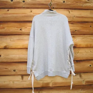 Free People So Plush Side Tie Sweatshirt Top Dress thumbnail 7