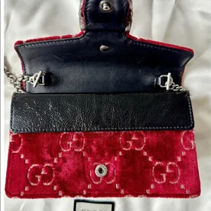 Gucci | Red Mini Bag with Silver Chain thumbnail 4