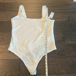 NWT Abercrombie & Fitch Soft Matte Square neck Bodysuit Sz L thumbnail 8