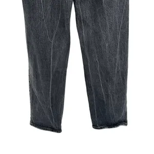 Levi's Ribcage Straight Ankle Jeans Charcoal Gray Black Wash Size 24‎ thumbnail 9