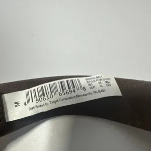 Brown Leather Belt Gold Brass Buckle Womens Medium Classic Western Target Preppy thumbnail 7