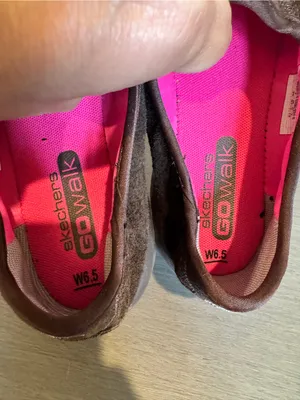 Skechers‎ womens go walk original shoes - chocolate - 6.5 Slip On Brown thumbnail 5