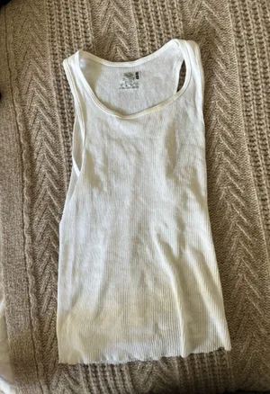 White Wife Beater Tank Size XS thumbnail 3