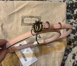 Gucci GG Mousse Top Patent Leather Belt size 85 thumbnail 1