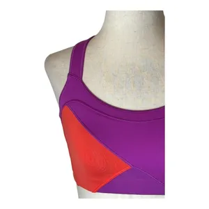 Lululemon Catch Me Sports Bra Women 4 Purple Red Criss Cross Back‎ Athleisure thumbnail 5