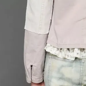 Free People Military Style Jacket Womens Size‎ Large Blush Pink thumbnail 5