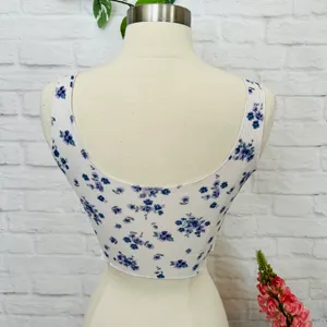 Boutique Ditsy Floral Crop Top thumbnail 4