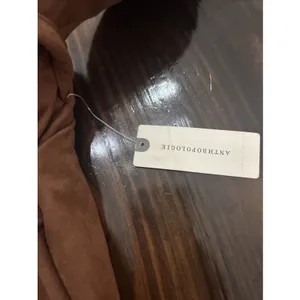 Anthropologie NEW NWT Lauren Sueded Wrap Midi Skirt Brown Size M thumbnail 5