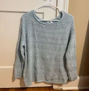 Old Navy Women's Light Blue Sweater thumbnail 1
