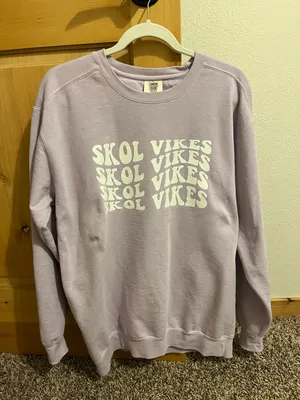 Comfort Colors Skol Vikes Crewneck Sweatshirt thumbnail 1