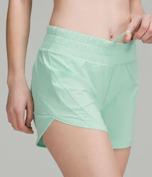 Lululemon Wild Mint Track That Mid-Rise Lined Short 5" Size 0 thumbnail 9