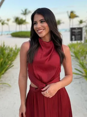 Zara maxi dress Burgundy Sleeveless cut out satin effect evening wedding summer thumbnail 6
