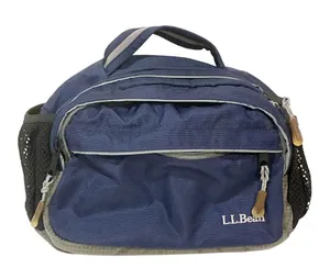 L.L. Bean Nylon Hiking Camping Fanny Waist Pack‎ Outdoor Bag Blue 1990s 90s thumbnail 1